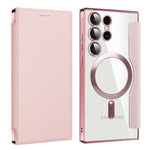 Custodia portafoglio in pelle con RFID per Samsung Galaxy S25+