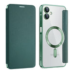 Custodia portafoglio in pelle con RFID per Samsung Galaxy S25+