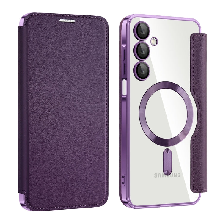 Custodia portafoglio in pelle con RFID per Samsung Galaxy S25 5G