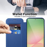Custodia portafoglio in pelle con RFID per Samsung Galaxy S25 5G