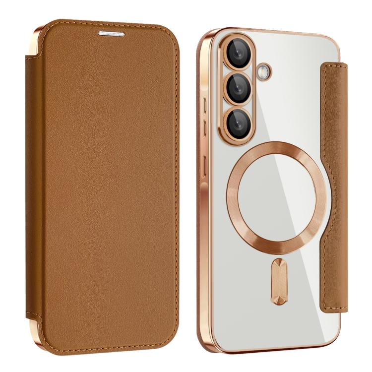 Custodia portafoglio in pelle con RFID per Samsung Galaxy S25 5G