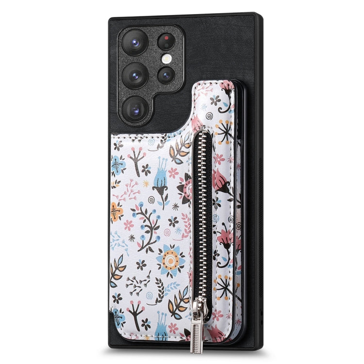 Custodia portafoglio in TPU e pelle per Samsung Galaxy S24 Ultra