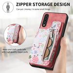 Custodia portafoglio in TPU e pelle per Samsung Galaxy M32