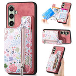 Custodia portafoglio in TPU e pelle per Samsung Galaxy S24 Ultra
