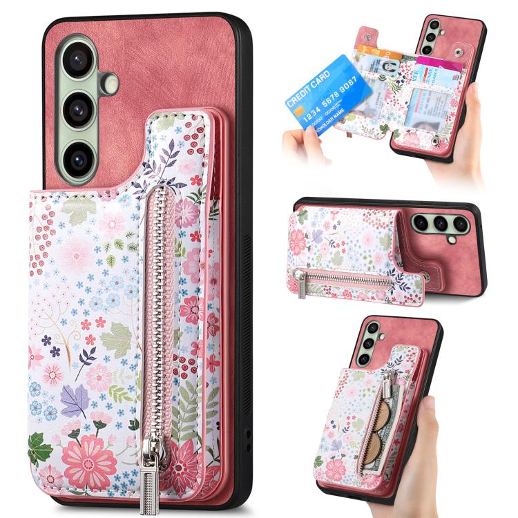 Custodia portafoglio in TPU e pelle per Samsung Galaxy S24 Ultra