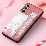 Custodia portafoglio in TPU e pelle per Samsung Galaxy S24 Ultra