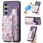 Custodia portafoglio in TPU e pelle per Samsung Galaxy S24 Ultra
