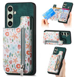 Custodia portafoglio in TPU e pelle per Samsung Galaxy S24 Ultra