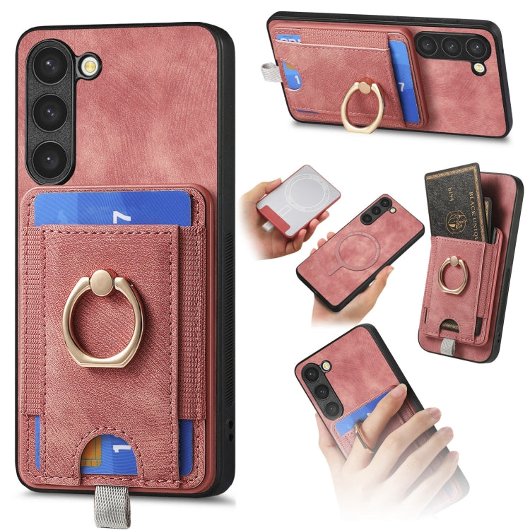 Custodia in pelle con borsa magnetica per Samsung Galaxy S24 Ultr