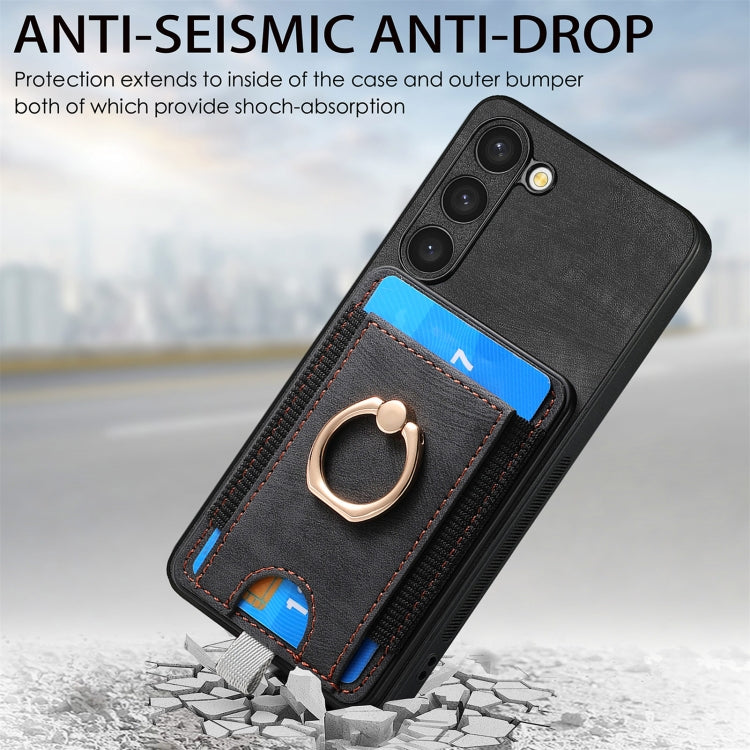 Custodia in pelle con borsa magnetica per Samsung Galaxy S24 Ultr