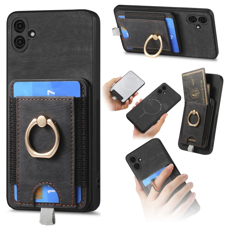 Custodia in pelle con borsa magnetica per Samsung Galaxy S24 Ultr