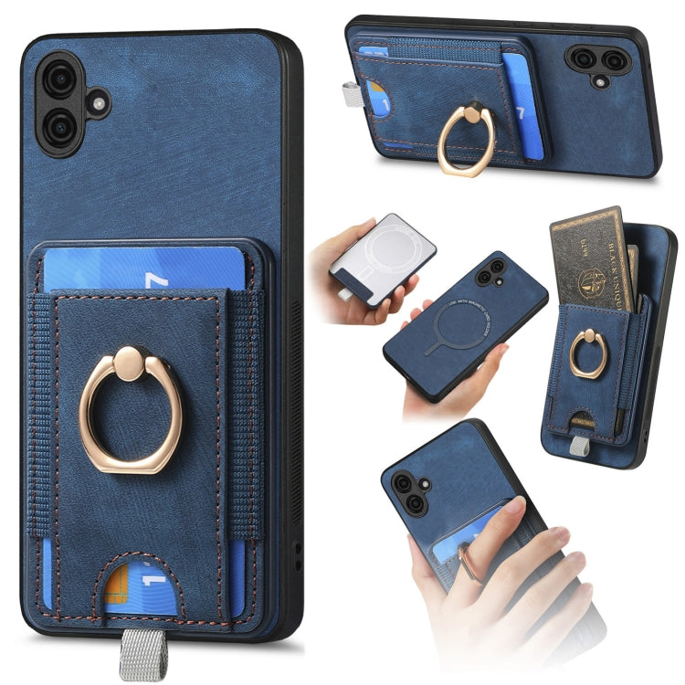 Custodia in pelle con borsa magnetica per Samsung Galaxy S24 Ultr