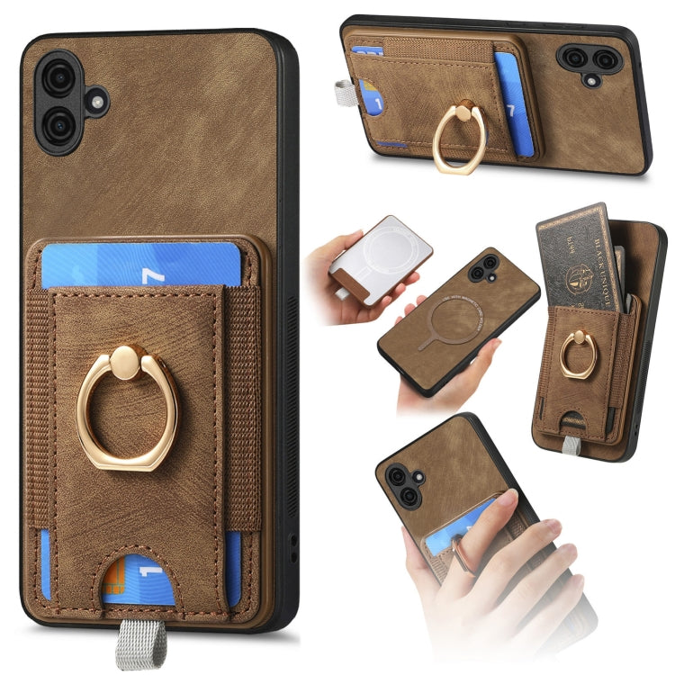 Custodia in pelle con borsa magnetica per Samsung Galaxy S24 Ultr