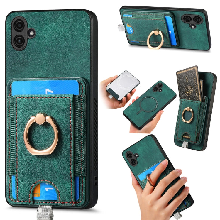 Custodia in pelle con borsa magnetica per Samsung Galaxy S24 Ultr