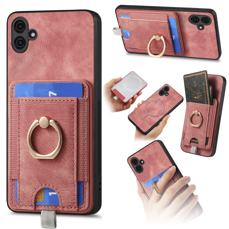 Custodia in pelle con borsa magnetica per Samsung Galaxy S24 Ultr