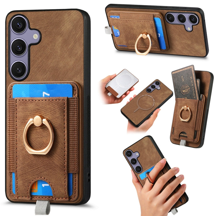 Custodia in pelle con borsa magnetica per Samsung Galaxy A36