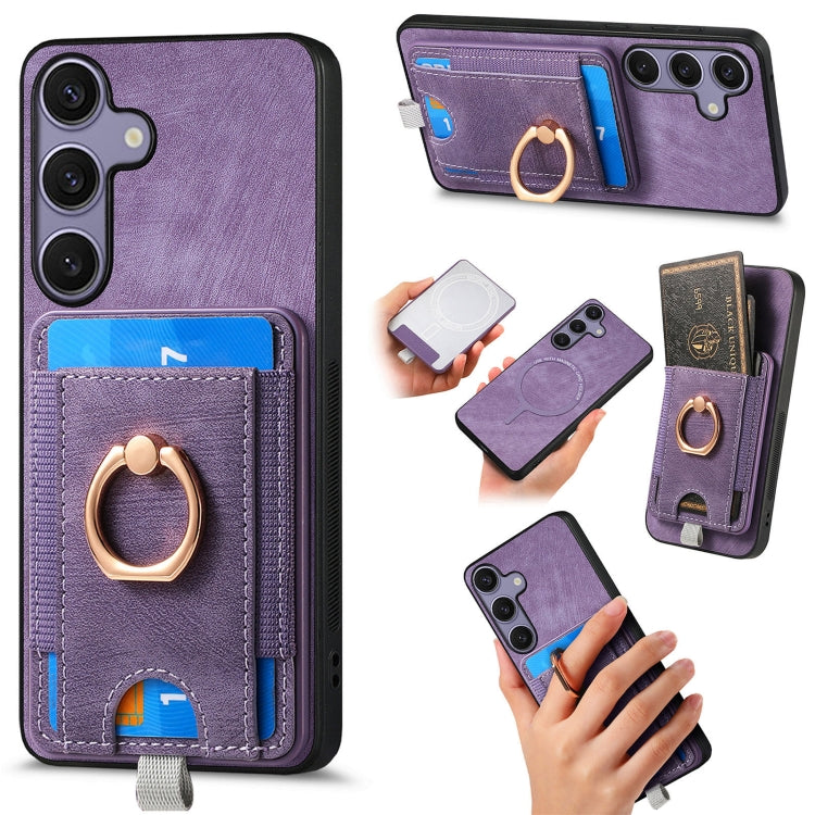 Custodia in pelle con borsa magnetica per Samsung Galaxy A36