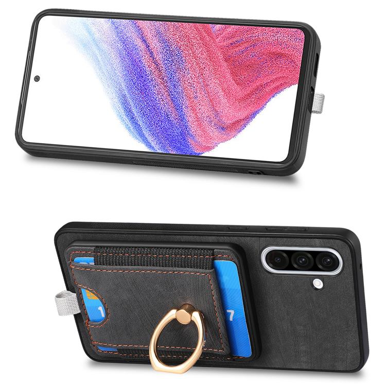 Custodia in pelle con borsa magnetica per Samsung Galaxy A36