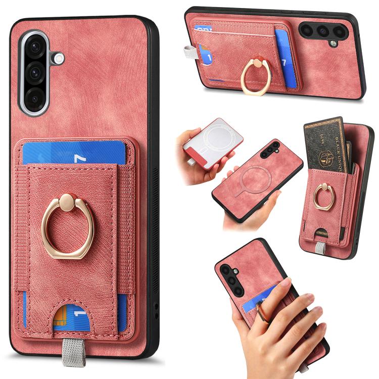 Custodia in pelle con borsa magnetica per Samsung Galaxy A36