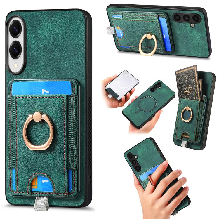 Custodia in pelle con borsa magnetica per Samsung Galaxy A57 5G
