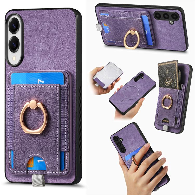 Custodia in pelle con borsa magnetica per Samsung Galaxy A57 5G