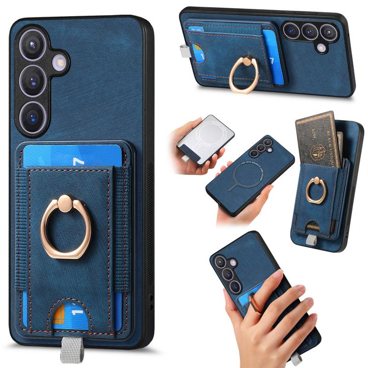 Custodia in pelle con borsa magnetica per Samsung Galaxy A57 5G