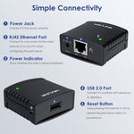 Wavlink NU72P11 Server di stampa di rete 100 Mbps USB 2.0