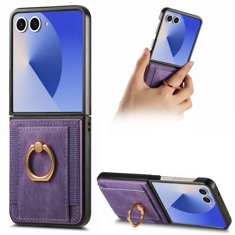 Custodia portafoglio TPU per Samsung Galaxy Z Flip8 5G