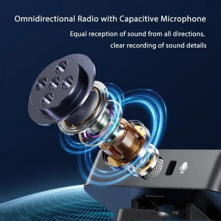 Microfono wireless lavalier doppio per iPhone