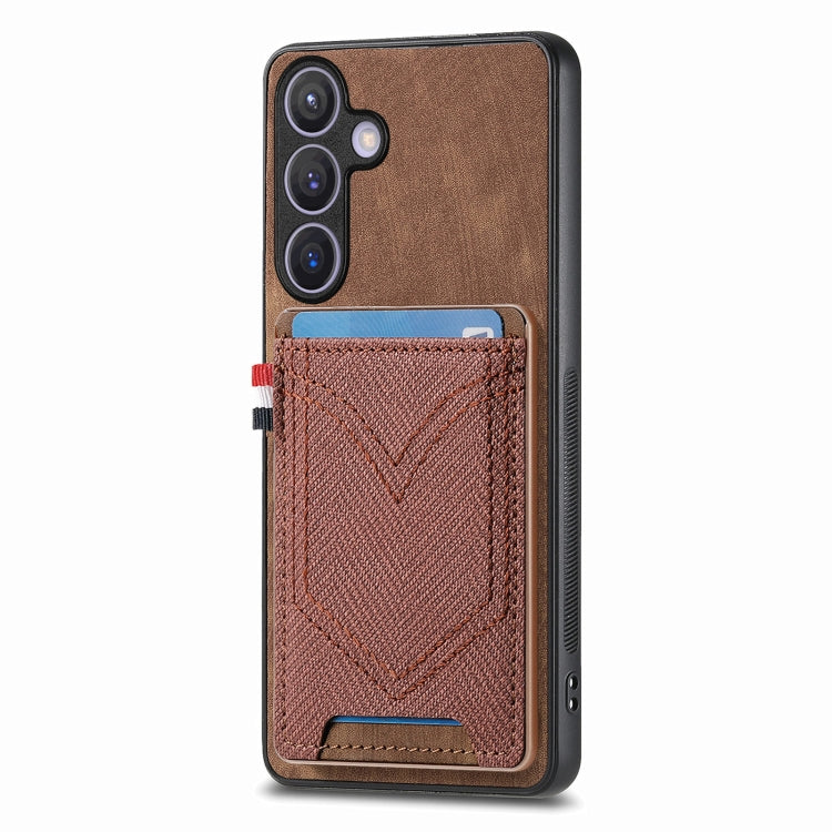 Custodia in pelle con slot carte per Samsung Galaxy S24 Ultra