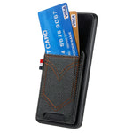 Custodia in pelle con slot carte per Samsung Galaxy S24 Ultra