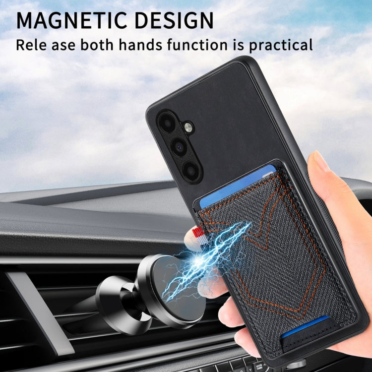 Custodia in pelle con slot carte per Samsung Galaxy S24 Ultra