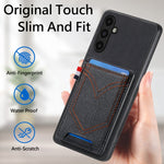 Custodia in pelle con slot carte per Samsung Galaxy S24 Ultra