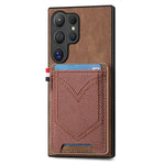 Custodia in pelle con slot carte per Samsung Galaxy S24 Ultra