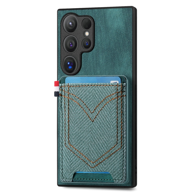 Custodia in pelle con slot carte per Samsung Galaxy S24 Ultra