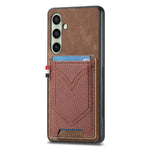 Custodia in pelle con slot carte per Samsung Galaxy A57 5G