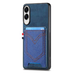 Custodia in pelle con slot carte per Samsung Galaxy A57 5G