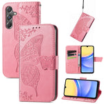Custodia in pelle con motivo farfalla per Samsung Galaxy C55