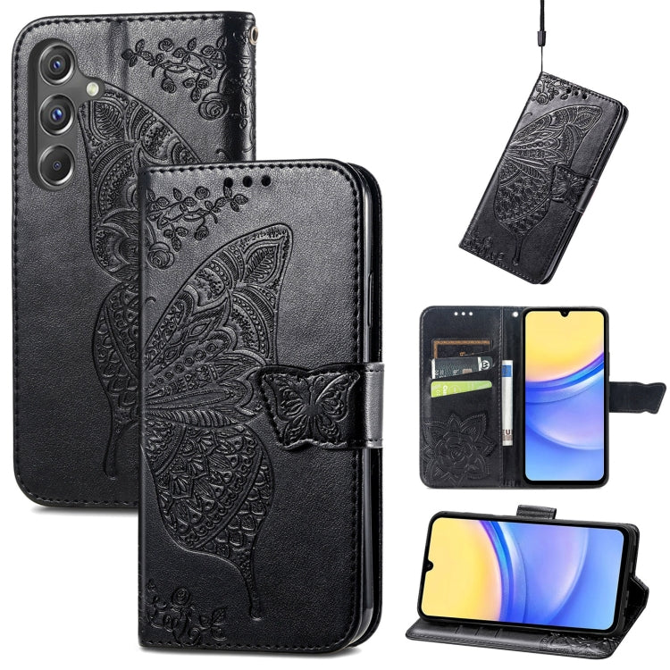 Custodia in pelle con motivo farfalla per Samsung Galaxy C55