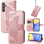 Custodia in pelle con motivo farfalla per Samsung Galaxy C55