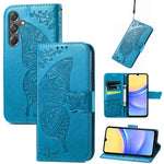 Custodia in pelle con motivo farfalla per Samsung Galaxy C55