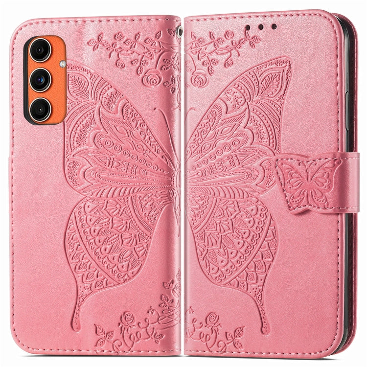 Custodia in pelle con motivo farfalla per Samsung Galaxy C55