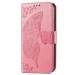 Custodia in pelle con motivo farfalla per Samsung Galaxy C55