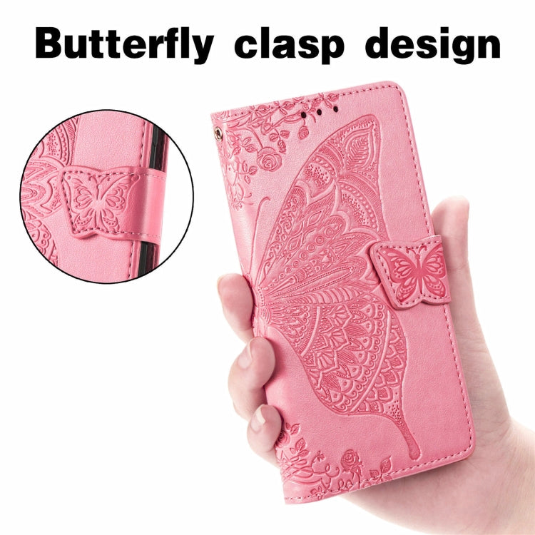 Custodia in pelle con motivo farfalla per Samsung Galaxy C55