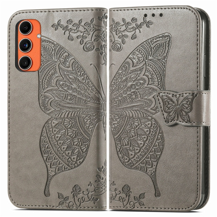 Custodia in pelle con motivo farfalla per Samsung Galaxy C55