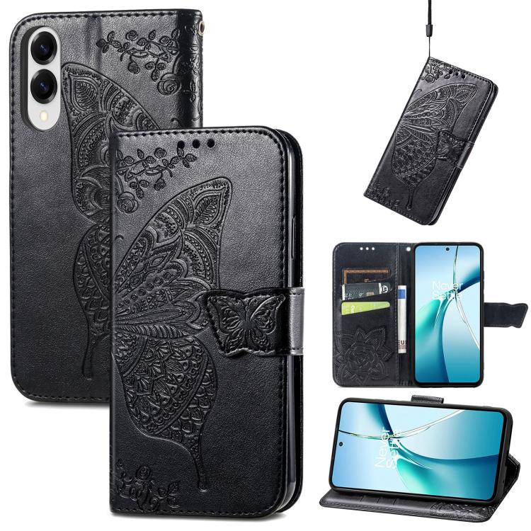 Custodia in pelle con motivo farfalla per Samsung Galaxy A57 5G