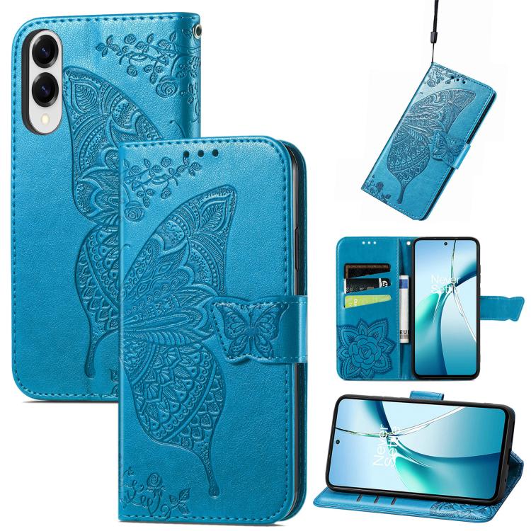 Custodia in pelle con motivo farfalla per Samsung Galaxy A57 5G