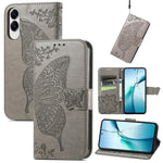 Custodia in pelle con motivo farfalla per Samsung Galaxy A57 5G