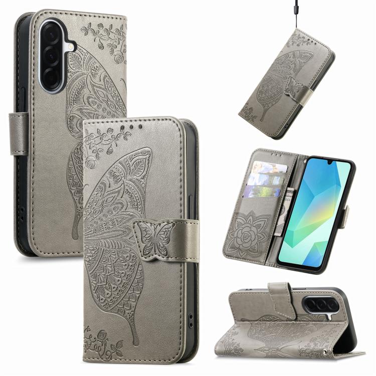 Custodia in pelle con motivo farfalla per Samsung Galaxy A57 5G