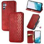 Custodia magnetica in pelle con slot per schede per Samsung Galaxy S25 5G